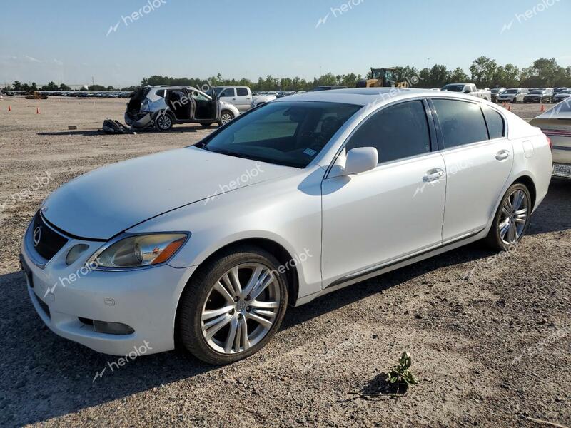 LEXUS GS 450H 2007 white  hybrid engine JTHBC96S675011335 photo #1