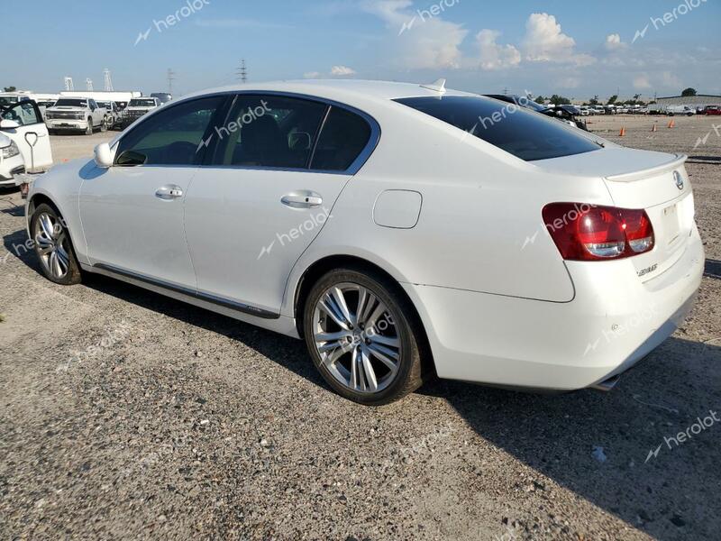 LEXUS GS 450H 2007 white  hybrid engine JTHBC96S675011335 photo #3