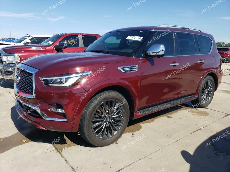 INFINITI QX80 SENSO 2022 burgundy  gas JN8AZ2BD4N9870475 photo #1