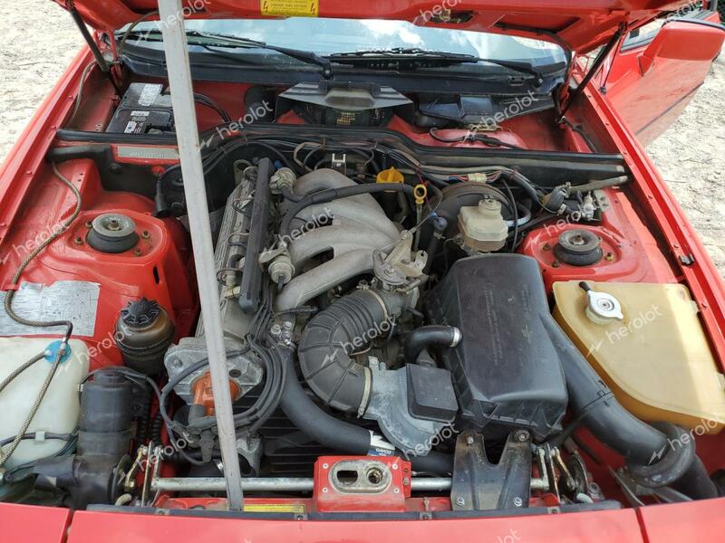 PORSCHE 924 S 1987 red  gas WP0AA0925HN455012 photo #4