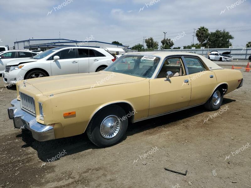 PLYMOUTH FURY 1975 yellow   RH41G5A172563 photo #1