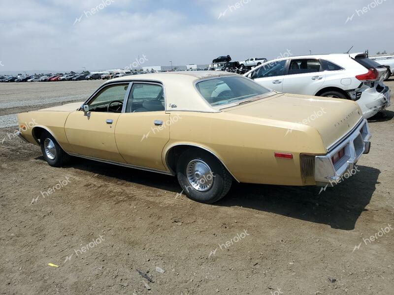 PLYMOUTH FURY 1975 yellow   RH41G5A172563 photo #3