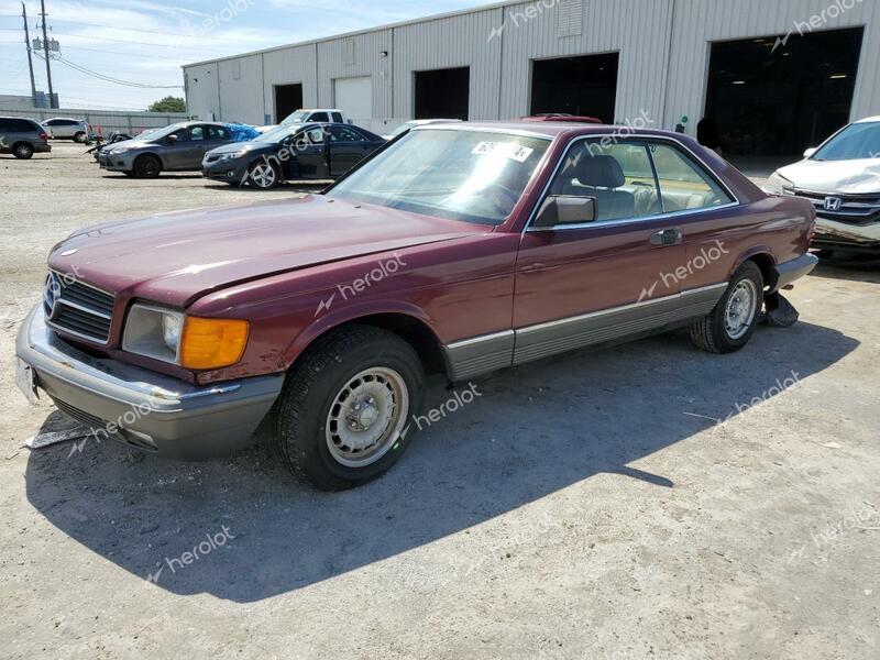 MERCEDES-BENZ 500 SEC 1985 red coupe gas WDBCA44D6FA141462 photo #1