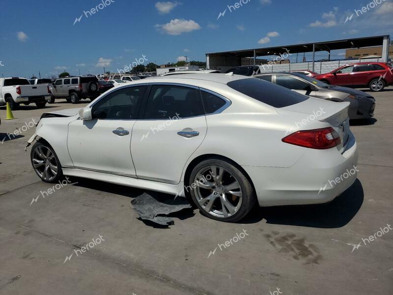 INFINITI M56 2012 white sedan 4d gas JN1AY1APXCM530314 photo #3