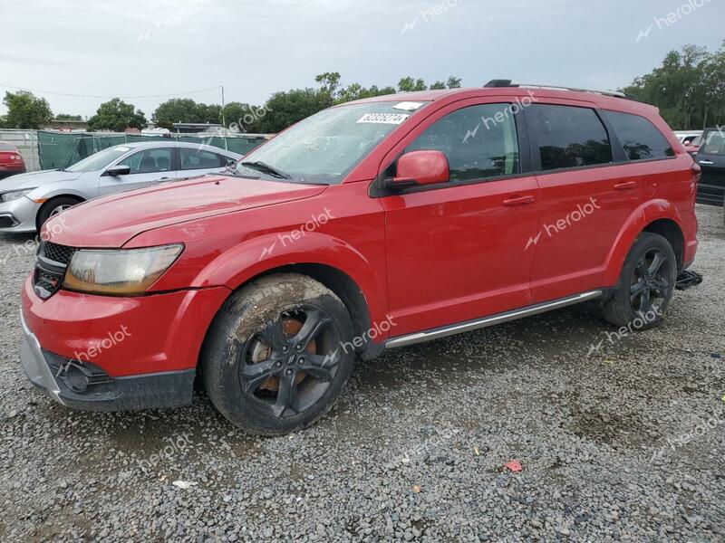 DODGE JOURNEY CR 2018 red  flexible fuel 3C4PDCGGXJT378306 photo #1