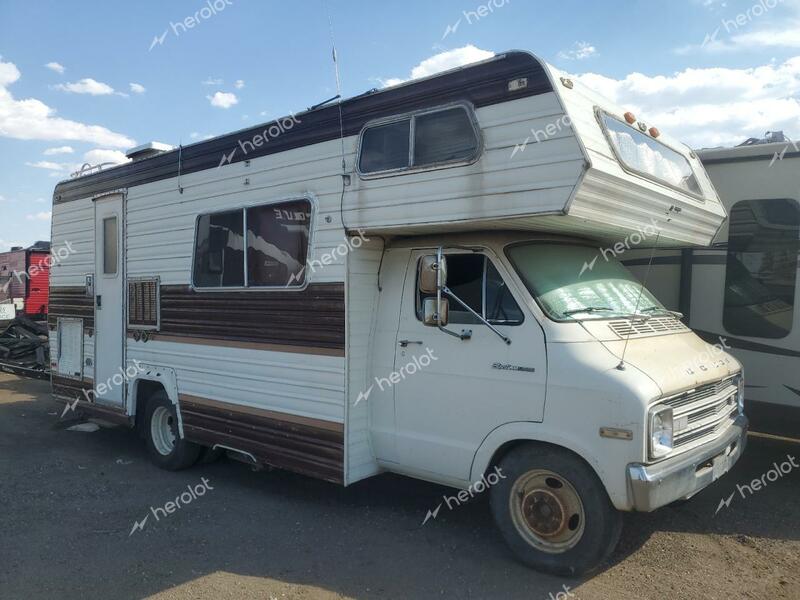 DODGE SPORTSMAN 1976 white   F44CF6V079960 photo #1