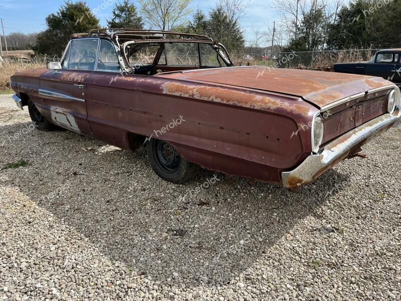 FORD GALAXIE500 1964 maroon   4G69X145429 photo #4