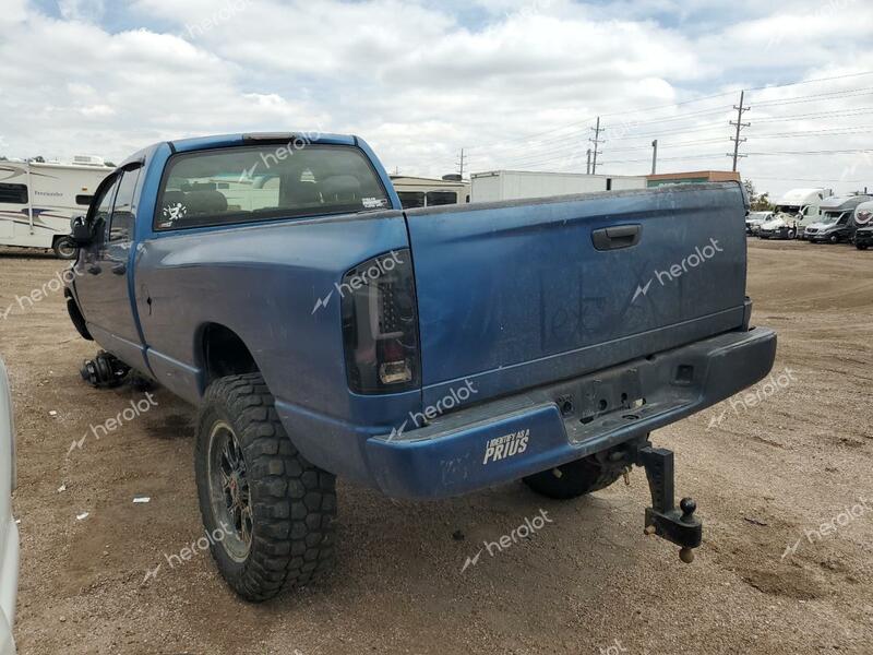 DODGE RAM 2500 S 2005 blue crew pic diesel 3D7KS28C85G813270 photo #3