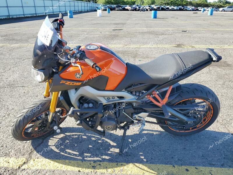 YAMAHA FZ09 2014 orange road/str gas JYARN33E0EA002457 photo #4