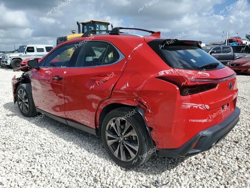 LEXUS UX 250H BA 2022 red  hybrid engine JTHR9JBH4N2058449 photo #3