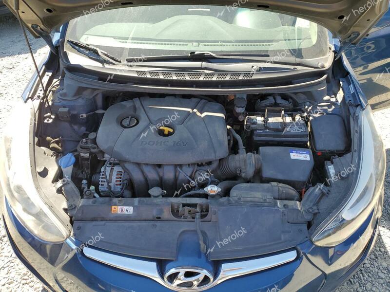 HYUNDAI ELANTRA SE 2014 blue  gas KMHDH4AE0EU061792 photo #4