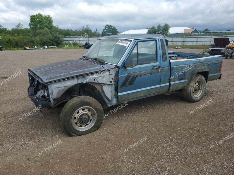 JEEP COMANCHE 1987 blue pickup gas 1JTHS6411HT177121 photo #1