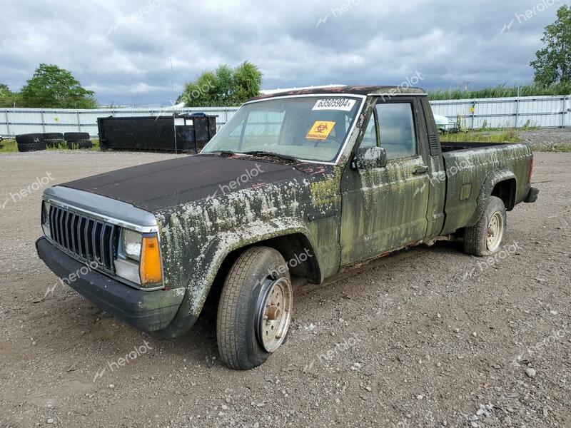 JEEP COMANCHE 1990 black pickup gas 1J7FT26E0LL245803 photo #1