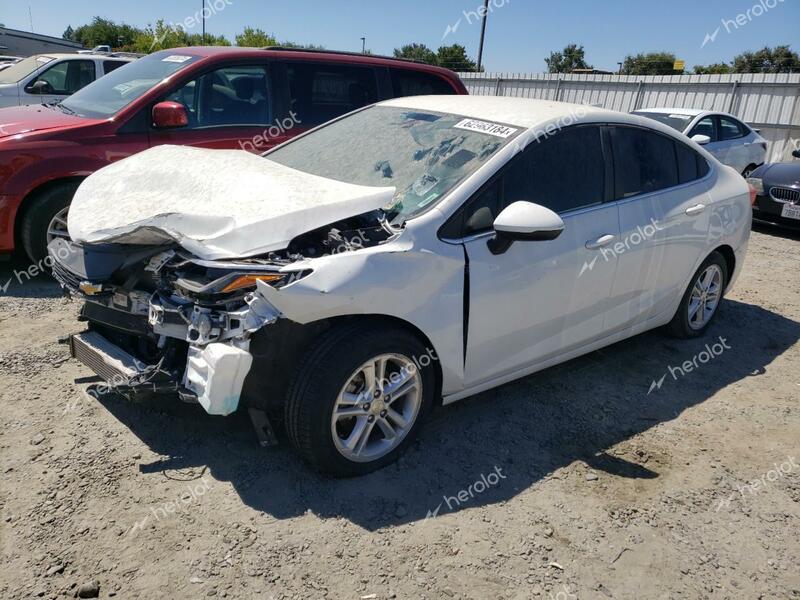 CHEVROLET CRUZE LT 2017 white sedan 4d gas 1G1BE5SM4H7197533 photo #1