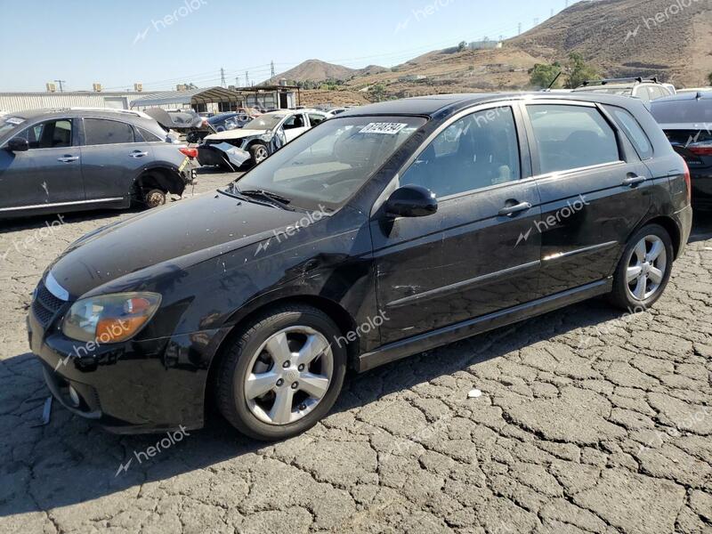 KIA SPECTRA5 5 2008 black  gas KNAFE161385017713 photo #1