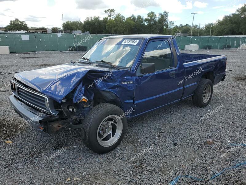 MITSUBISHI MIGHTY MAX 1993 blue pickup gas JA7LS21G2PP009750 photo #1