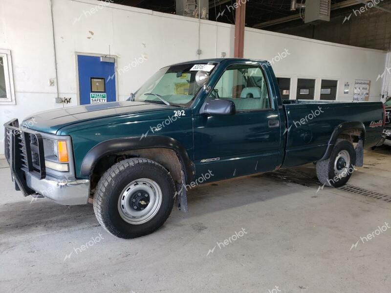 CHEVROLET GMT-400 K1 1996 green pickup diesel 1GCEK14S2TZ190255 photo #1