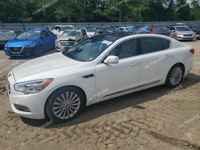 KIA K900 2015 white  gas KNALW4D48F6019608 photo #1