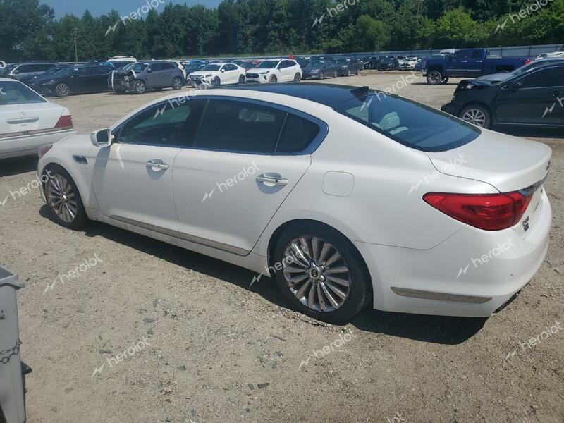 KIA K900 2015 white  gas KNALW4D48F6019608 photo #3