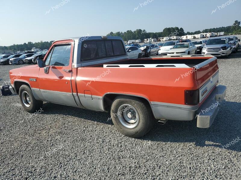 GMC C1500 1986 orange  gas 1GTDC14H1GF701233 photo #3