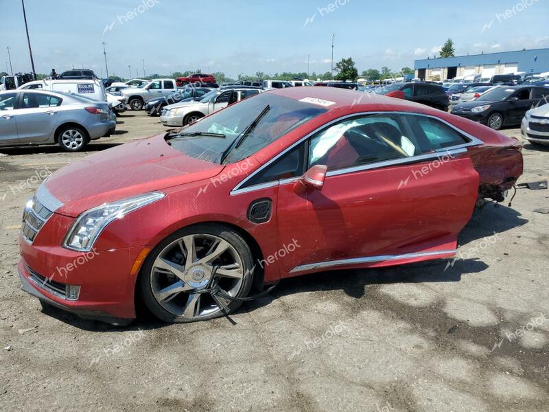 CADILLAC ELR LUXURY 2014 red  hybrid engine 1G6RP1E40EU601464 photo #1