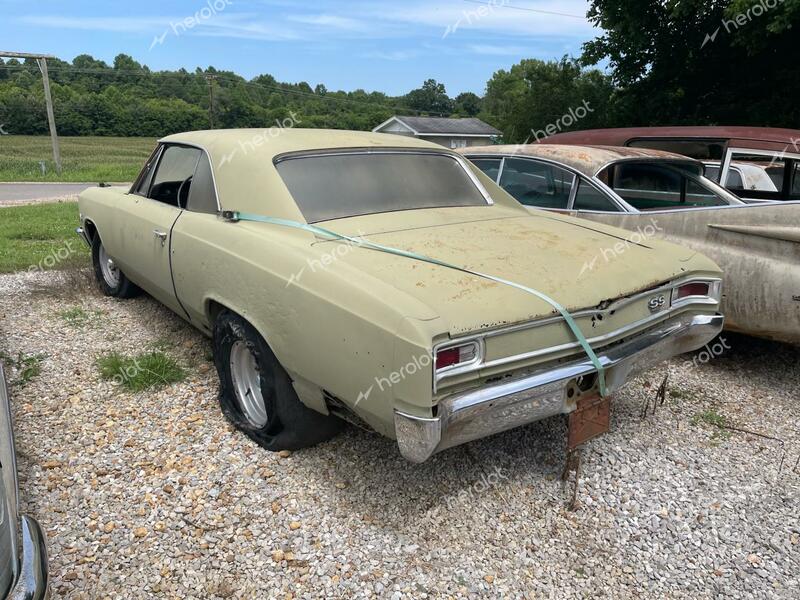 CHEVROLET CHEVELLESS 1966 beige   138176B167007 photo #4