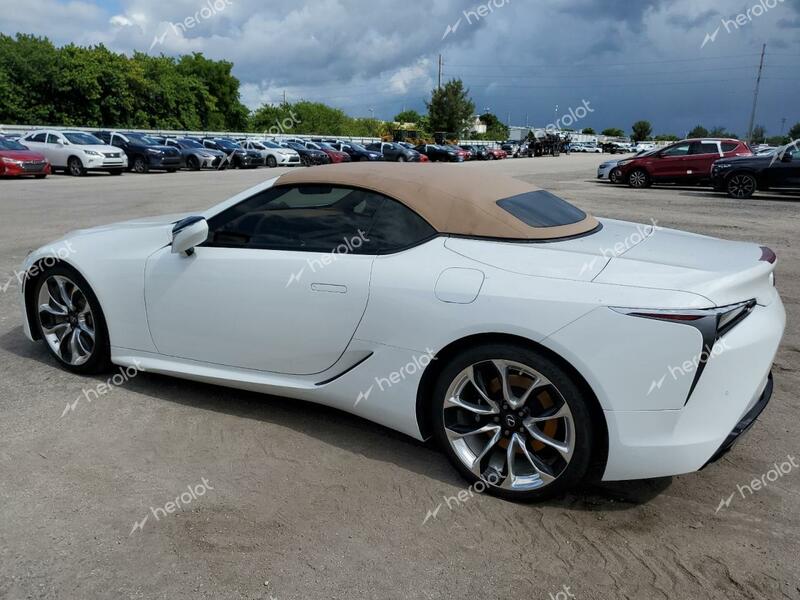 LEXUS LC 500 2021 white  gas JTHKPAAY9MA104399 photo #3