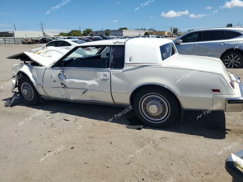 OLDSMOBILE TORONADO B 1984 white  gas 1G3AZ57Y7EE335835 photo #3