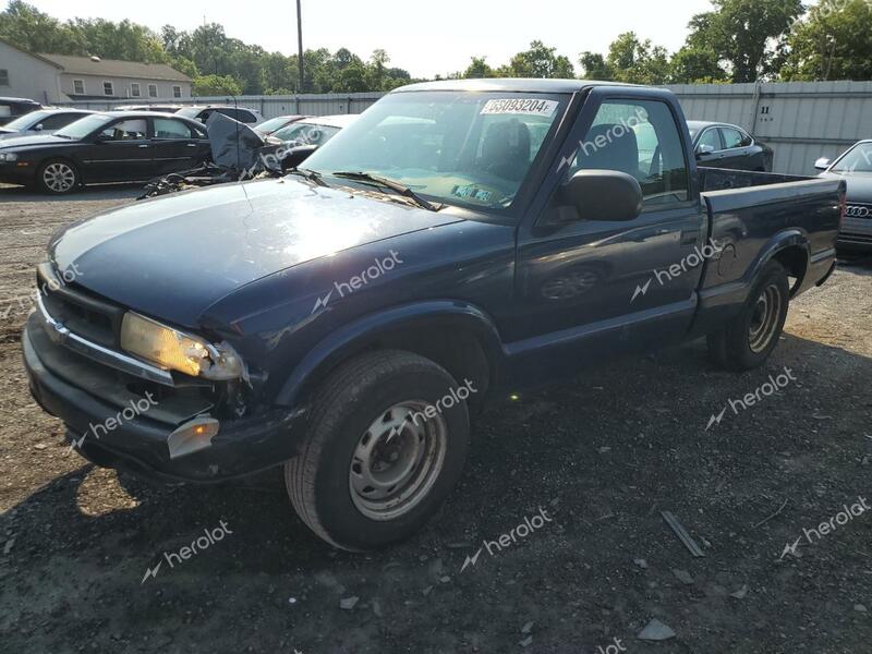 CHEVROLET S10 PICKUP 2003 blue  gas 1GCCS14X538191795 photo #1