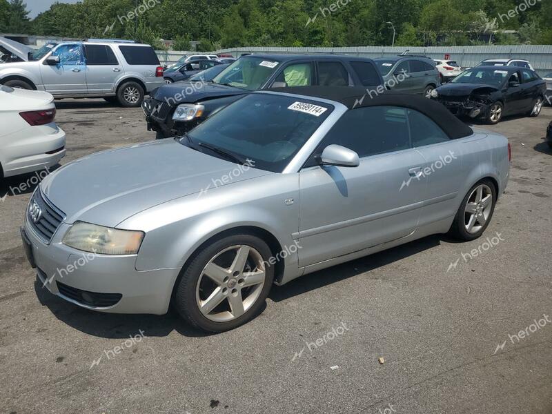 AUDI CABRIOLET 2005 silver  gas WAUDT48H35K017104 photo #1