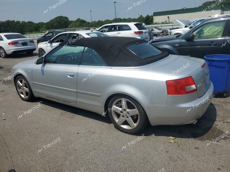 AUDI CABRIOLET 2005 silver  gas WAUDT48H35K017104 photo #3