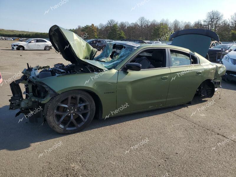 DODGE CHARGER R/ 2022 green  gas 2C3CDXCT7NH138268 photo #1