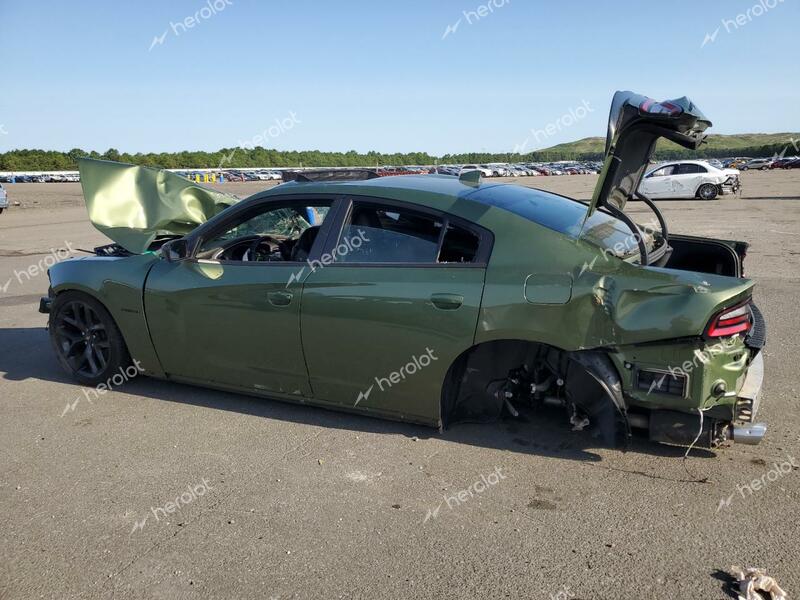 DODGE CHARGER R/ 2022 green  gas 2C3CDXCT7NH138268 photo #3