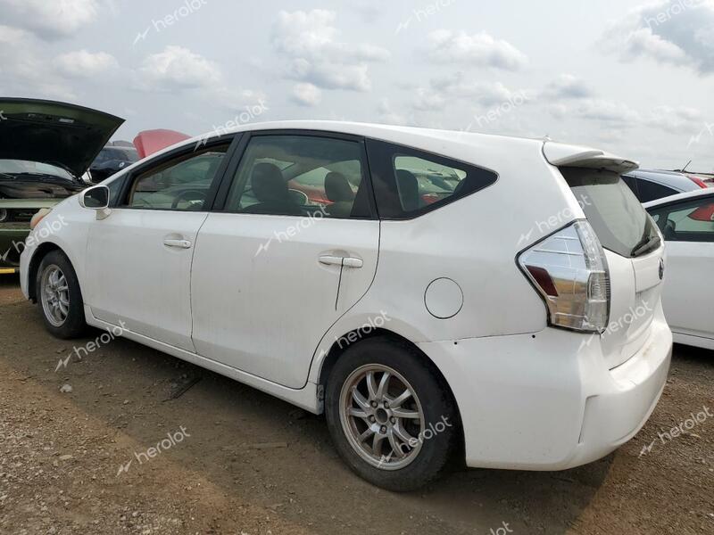 TOYOTA PRIUS V 2014 white station hybrid engine JTDZN3EU8E3310117 photo #3