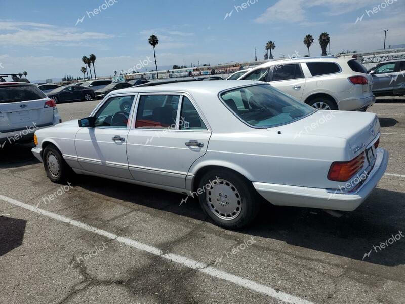 MERCEDES-BENZ 560 SEL 1991 white sedan 4d gas WDBCA39E8MA605375 photo #3