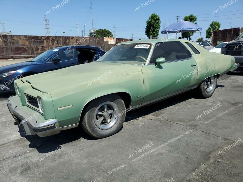 PONTIAC LE MANS 1974 green   2G37M4Z102632 photo #1