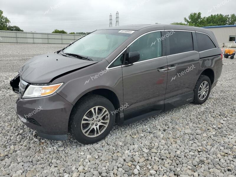 HONDA ODYSSEY EX 2012 gray  gas 5FNRL5H62CB037951 photo #1