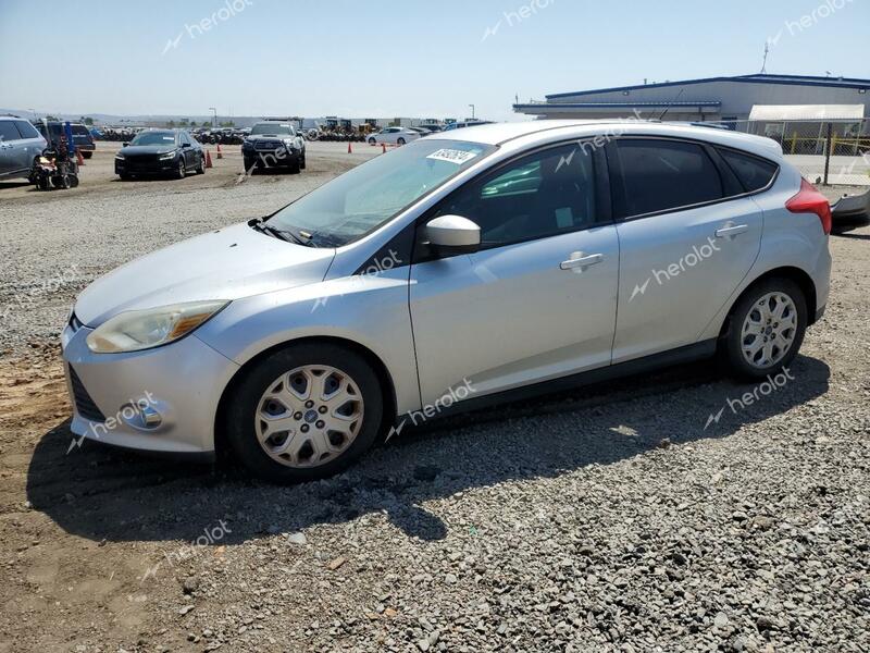 FORD FOCUS SE 2012 silver hatchbac gas 1FAHP3K29CL257746 photo #1