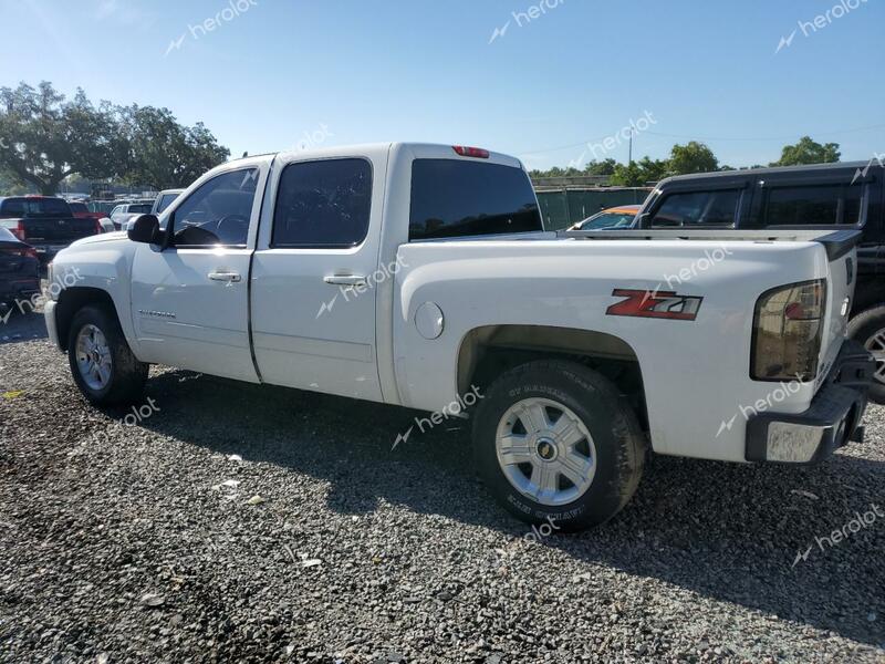 CHEVROLET SILVERADO 2011 white crew pic flexible fuel 3GCPCSE02BG127034 photo #3