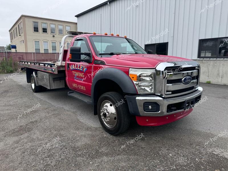 FORD F550 SUPER 2013 red chassis gas 1FDUF5HY0DEB64814 photo #1