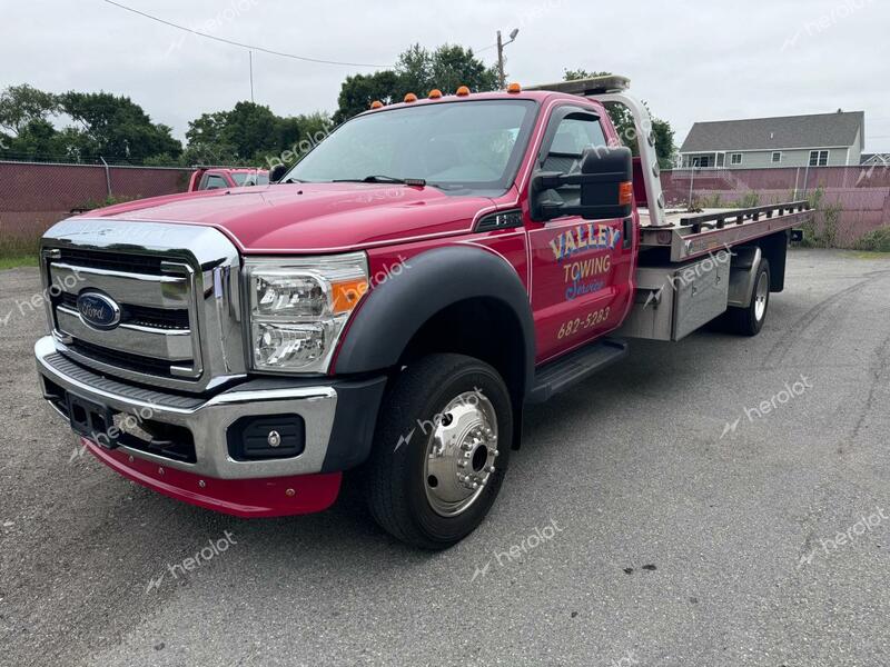 FORD F550 SUPER 2013 red chassis gas 1FDUF5HY0DEB64814 photo #3