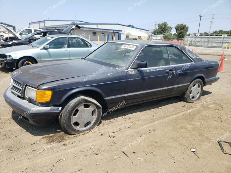 MERCEDES-BENZ 560 SEC 1991 blue  gas WDBCA45E9MA581289 photo #1