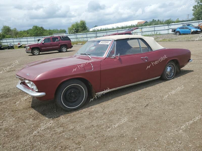 CHEVROLET CORVAIR 1965 maroon   105675W282625 photo #1