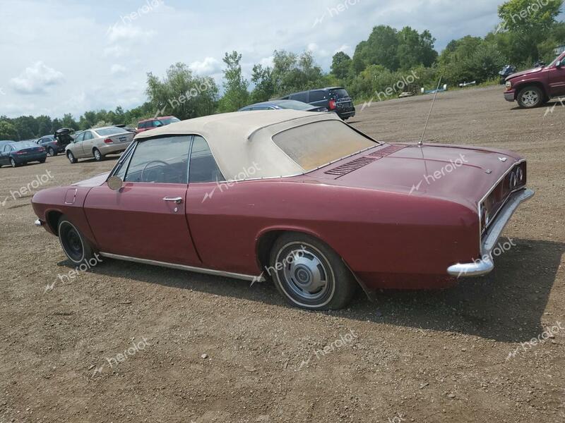 CHEVROLET CORVAIR 1965 maroon   105675W282625 photo #3