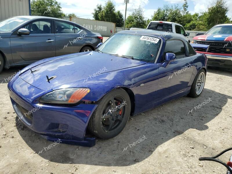 HONDA S2000 2000 blue converti gas JHMAP114XYT000619 photo #1