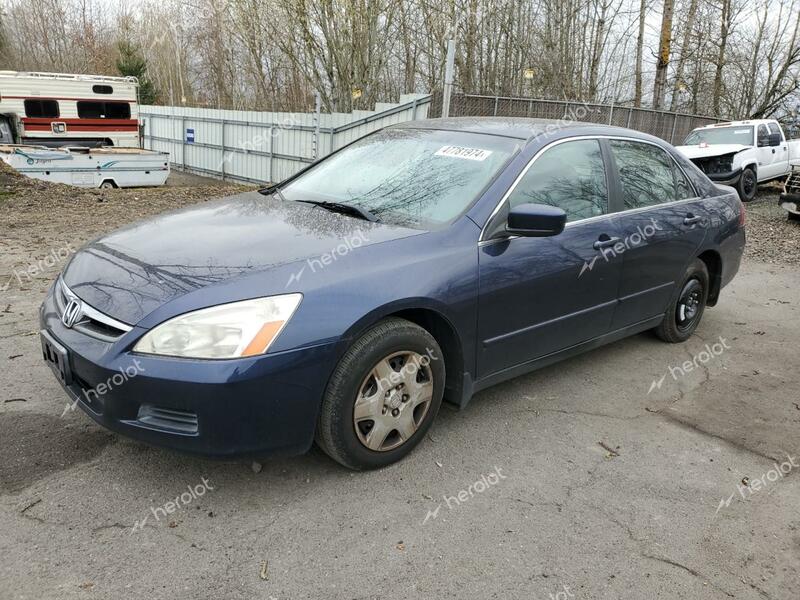 HONDA ACCORD LX 2007 blue  gas JHMCM56477C015191 photo #1