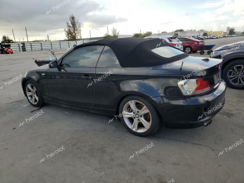 BMW 128 I 2008 black converti gas WBAUL73558VE88739 photo #3