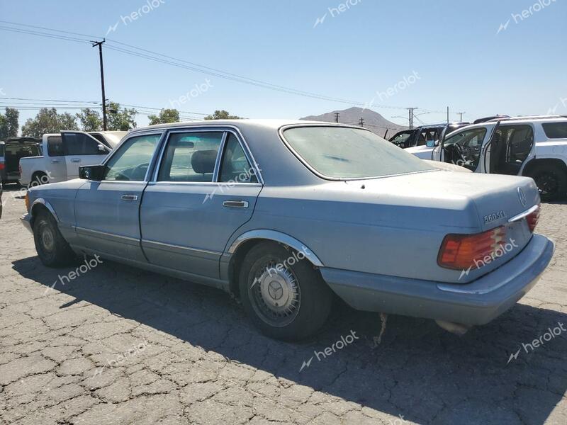 MERCEDES-BENZ 560 SEL 1987 blue  gas WDBCA39D5HA307220 photo #3