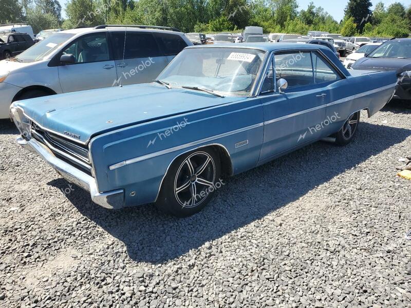 PLYMOUTH FURY III 1968 blue   PM23F8F290619 photo #1