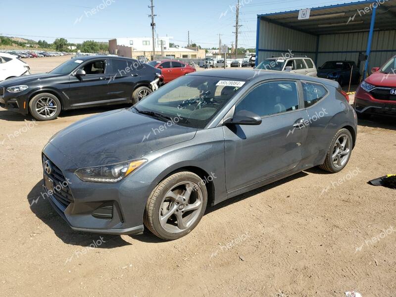 HYUNDAI VELOSTER B 2019 gray  gas KMHTG6AF8KU009423 photo #1